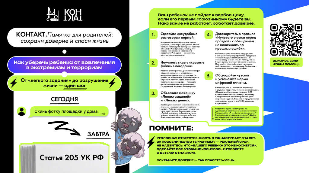 КОНТАКТ.Памятка для родителей